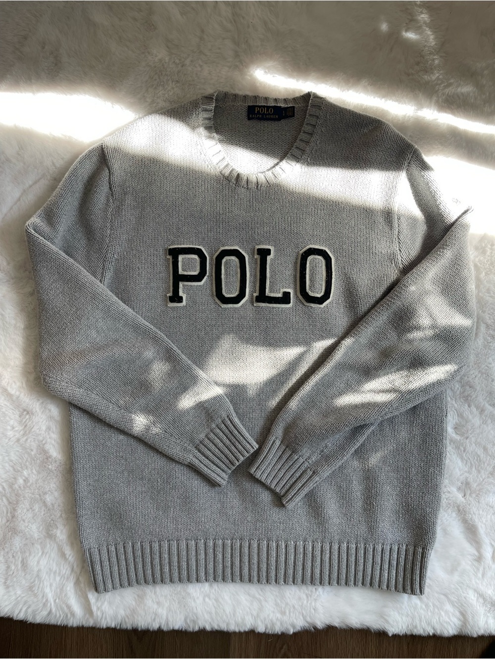Polo by Ralph Lauren Gray Crewneck Sweater